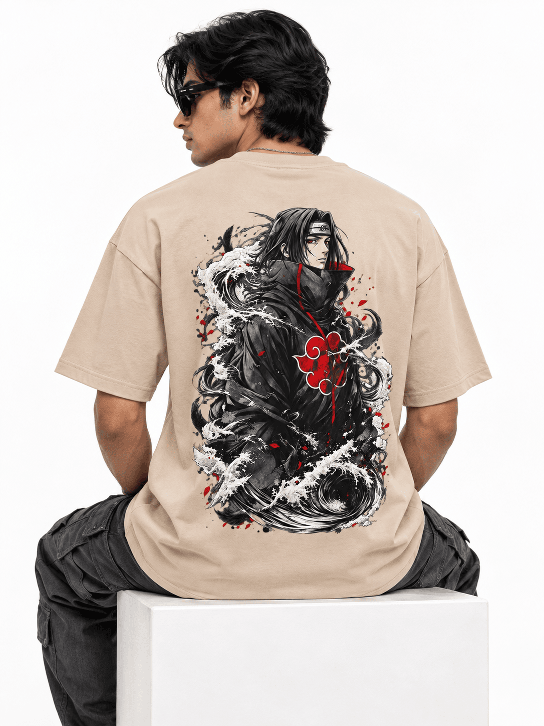 Deez Prints Itachi Akatsuki Drop Shoulder Tee - Edition III — DROP SHOULDER