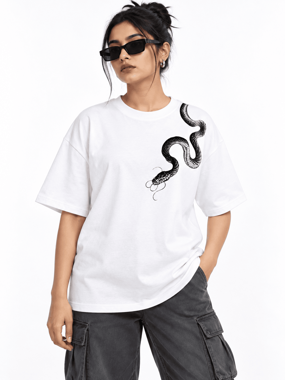 Deez Prints SNAKE Drop Shoulder Tee — DROP SHOULDER