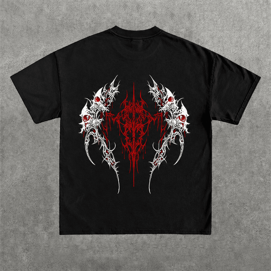 Deez Prints Crimson Thorn Sigil Regular Tee detail view — REGULAR