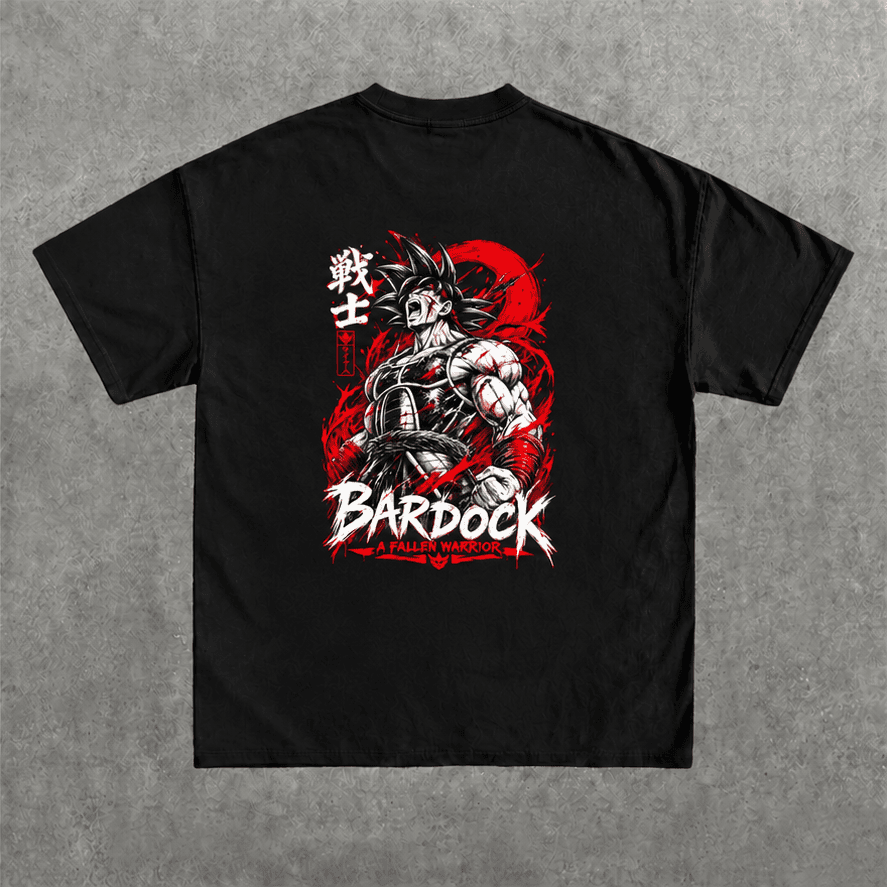 Deez Prints DBZ Bardock Fallen Warrior Regular Tee detail view — REGULAR