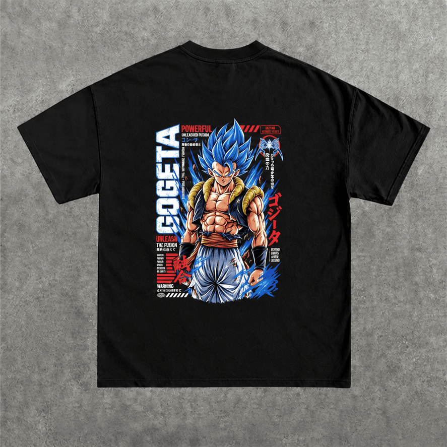 Deez Prints Gogeta Blue Fusion Regular Tee detail view — REGULAR