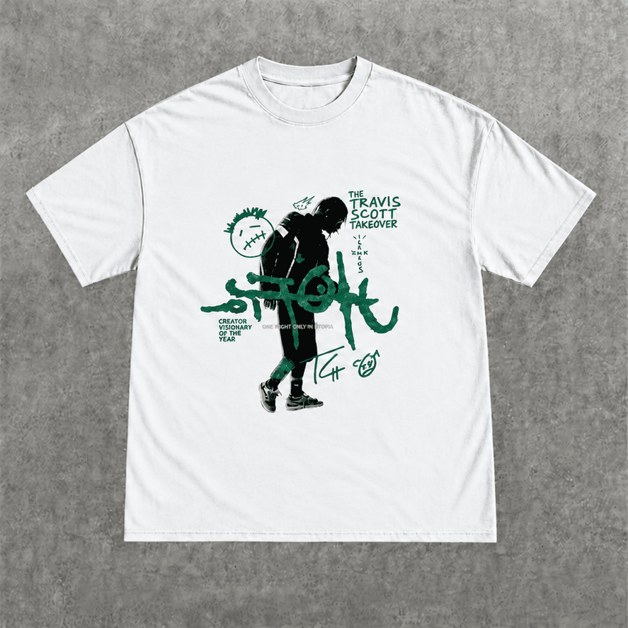 Deez Prints Travis Scott Cactus Takeover Regular Tee detail view — REGULAR
