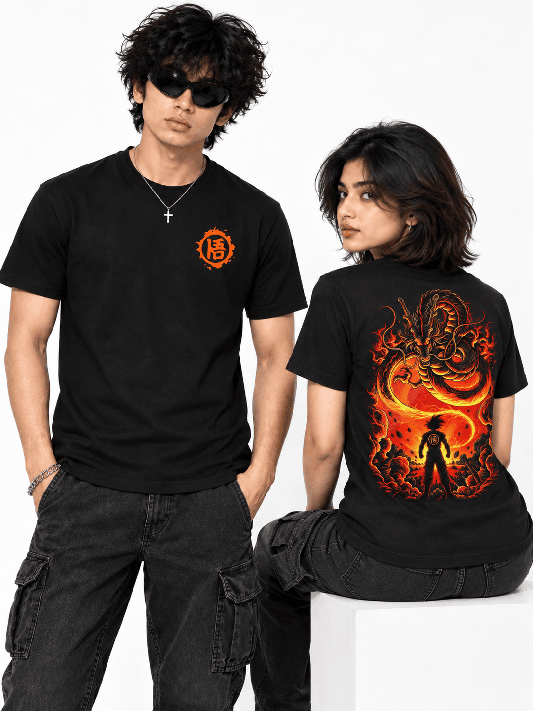 Deez Prints GOKU SHENRON REGULAR TEE — REGULAR