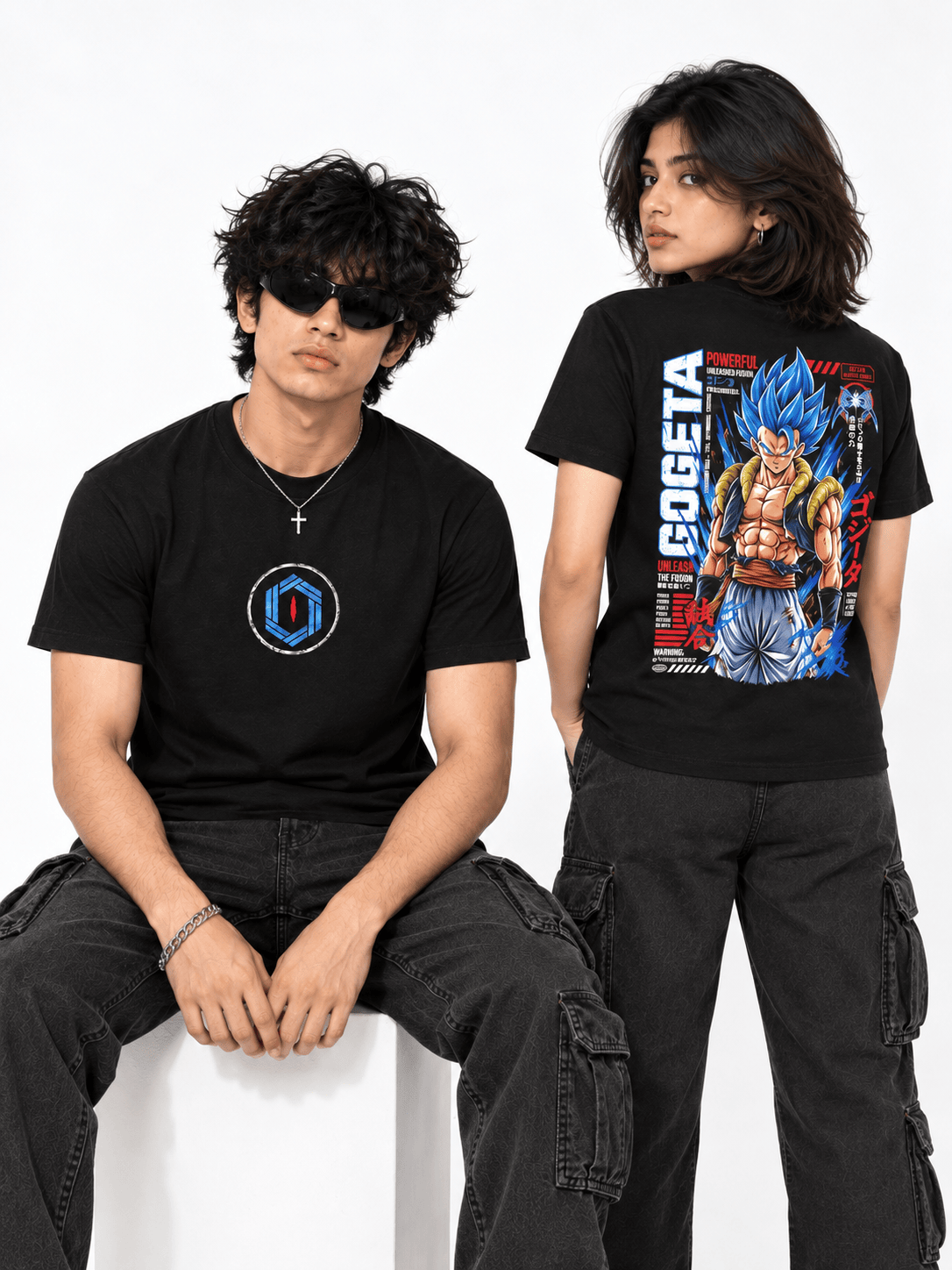 Deez Prints Gogeta Blue Fusion Regular Tee — REGULAR