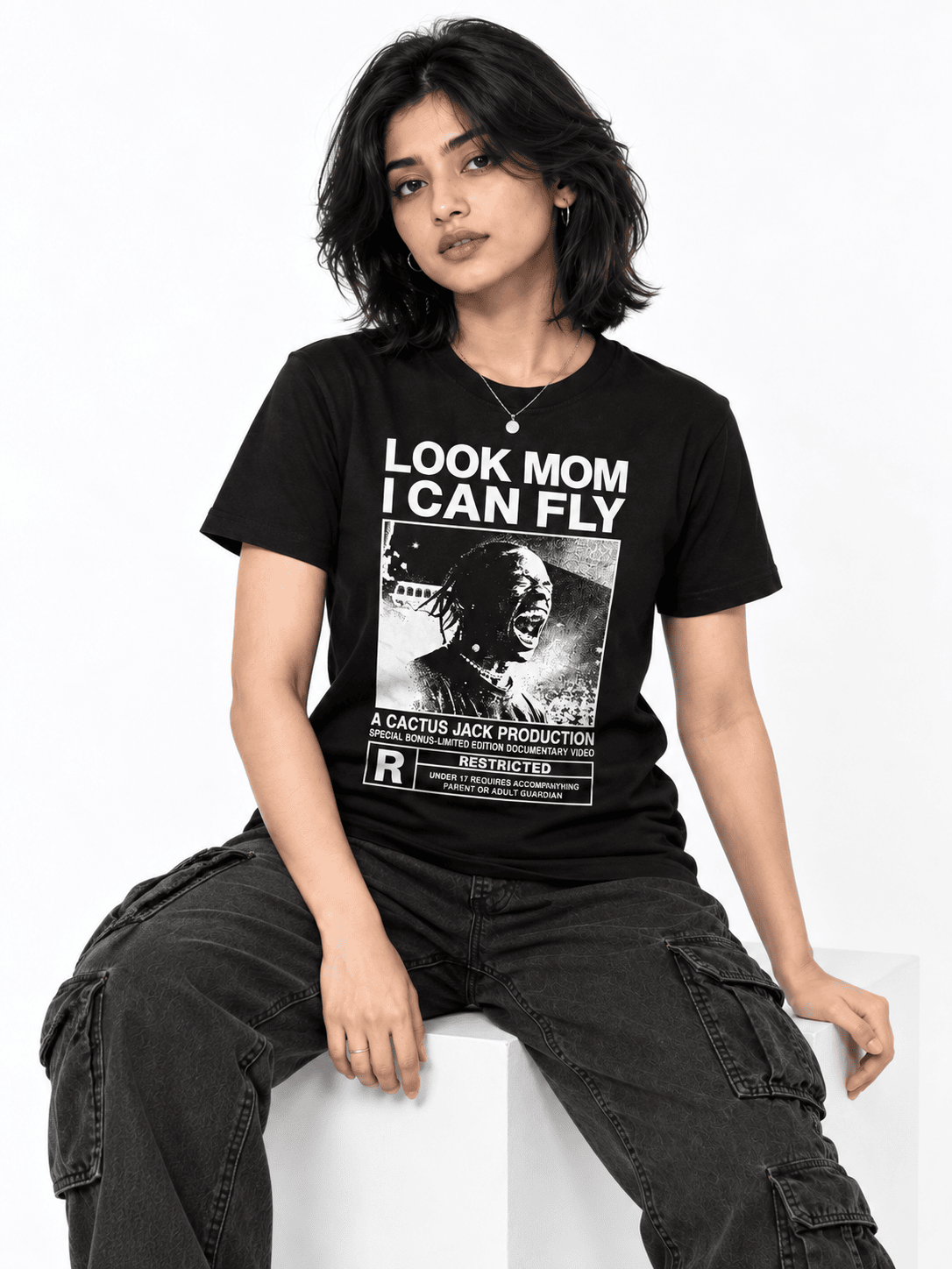 Deez Prints Look Mom I Can Fly Regular Tee — REGULAR
