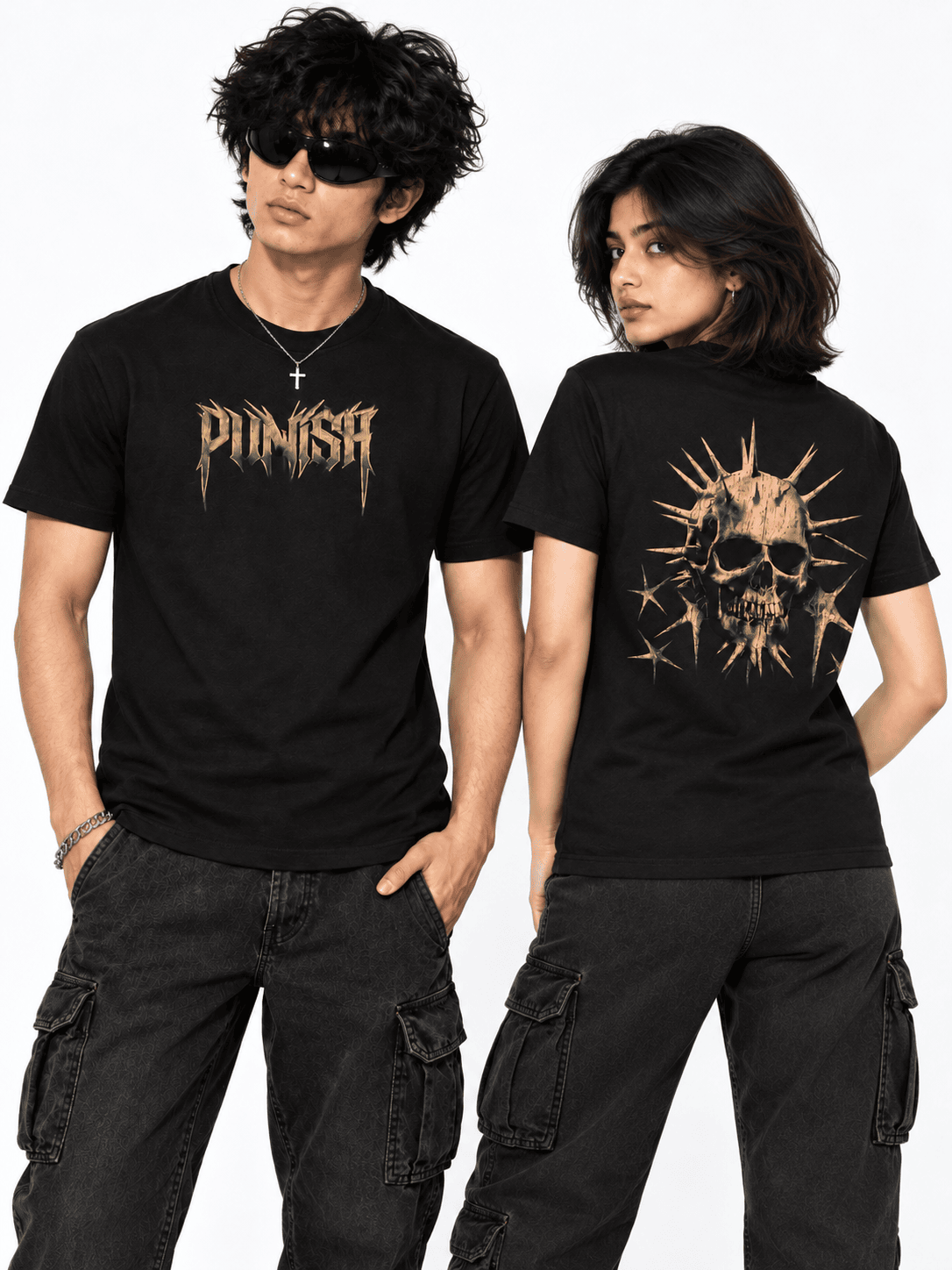 Punish Regular Tee on premium cotton regular tee — front view