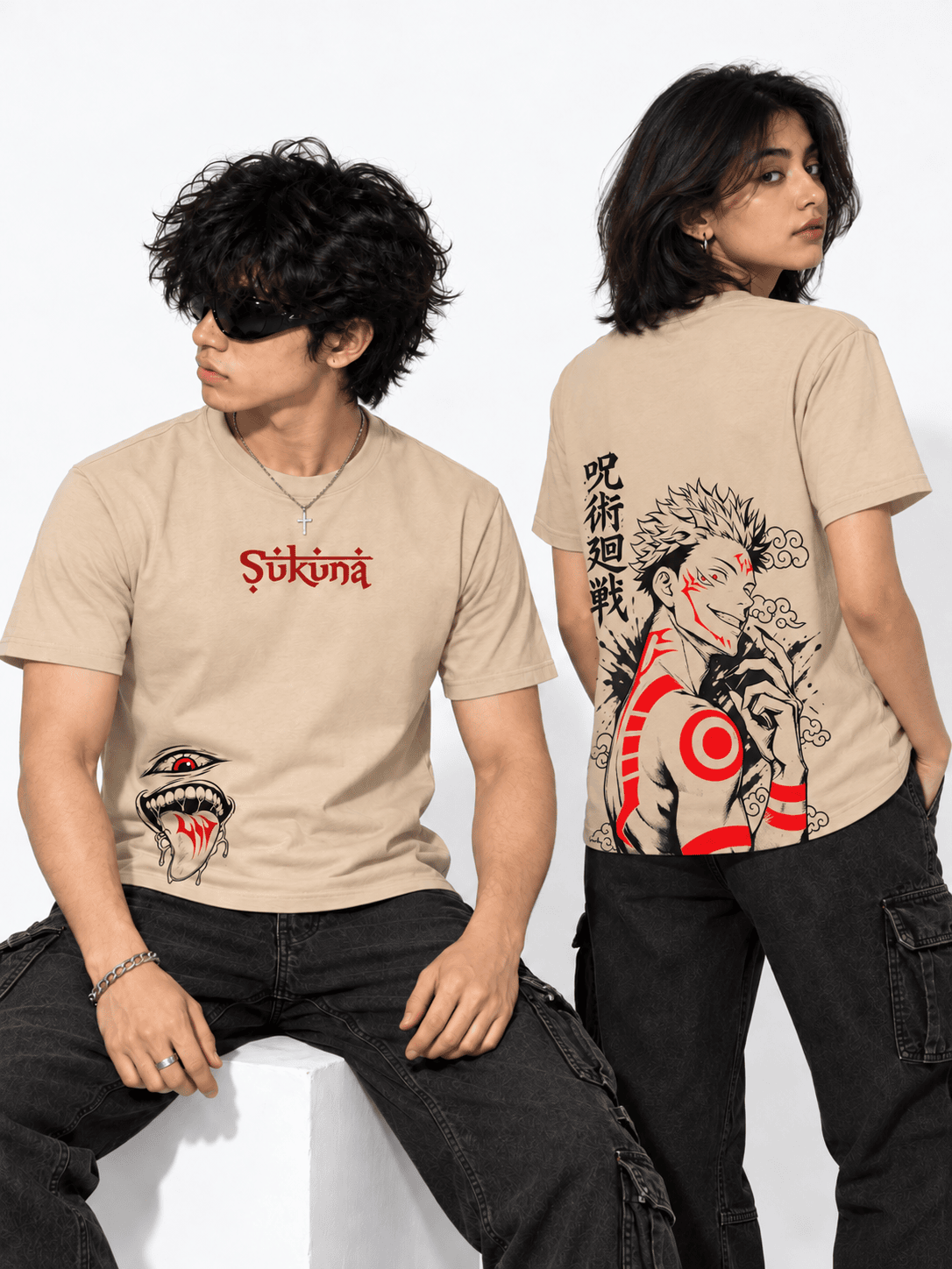 Deez Prints SUKUNA CURSED REGULAR TEE — REGULAR