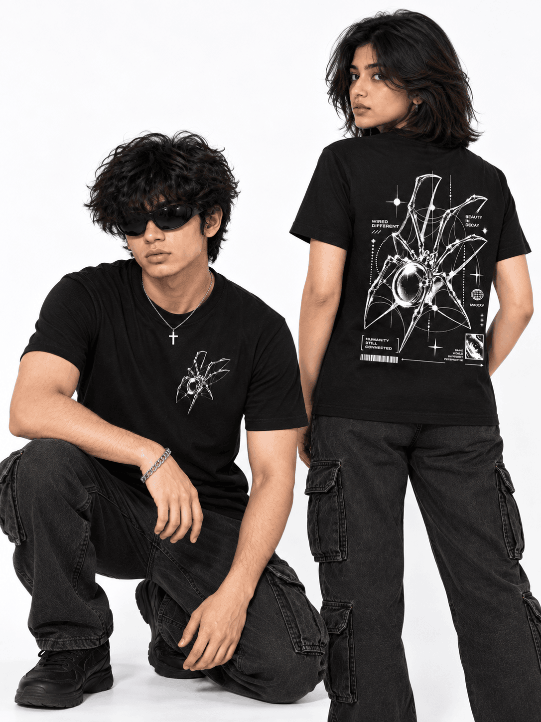 Wired Different Regular Tee on premium cotton regular tee — front view