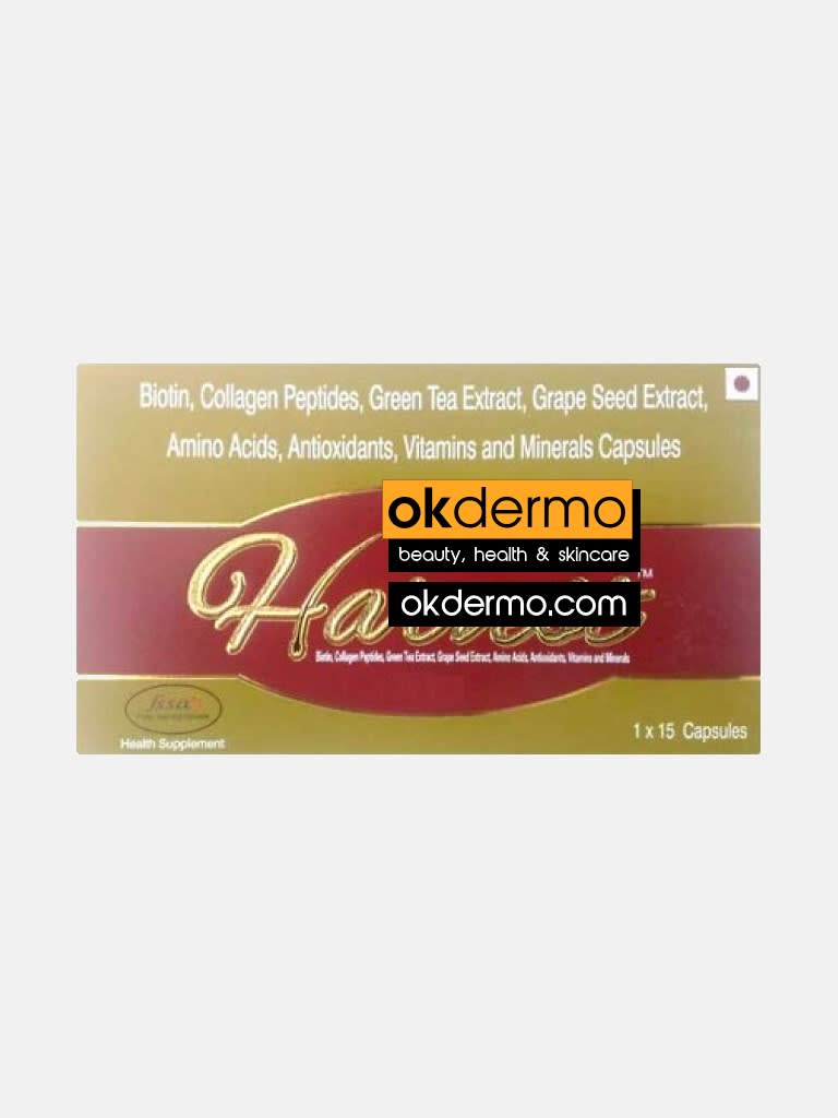 Biotin + Collagen Peptides + Green Tea Extract + Antioxidants Harvest® OKDERMO®