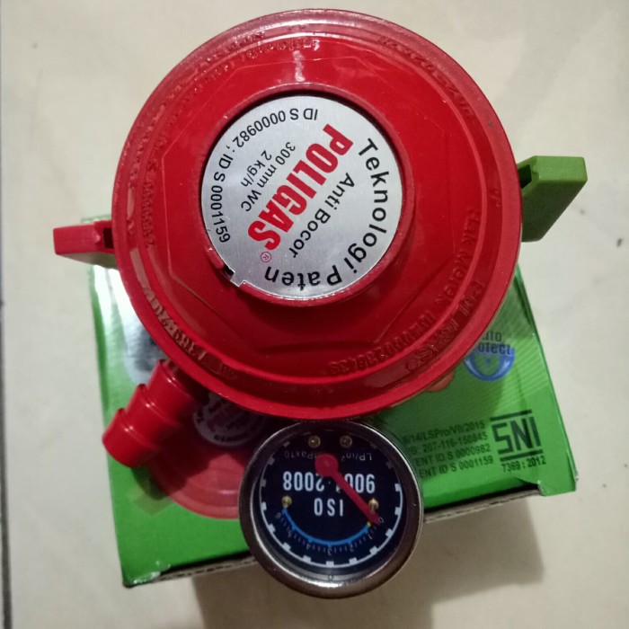 Jual regulator LPG poligas double lock regulator LPG otomatis Anti