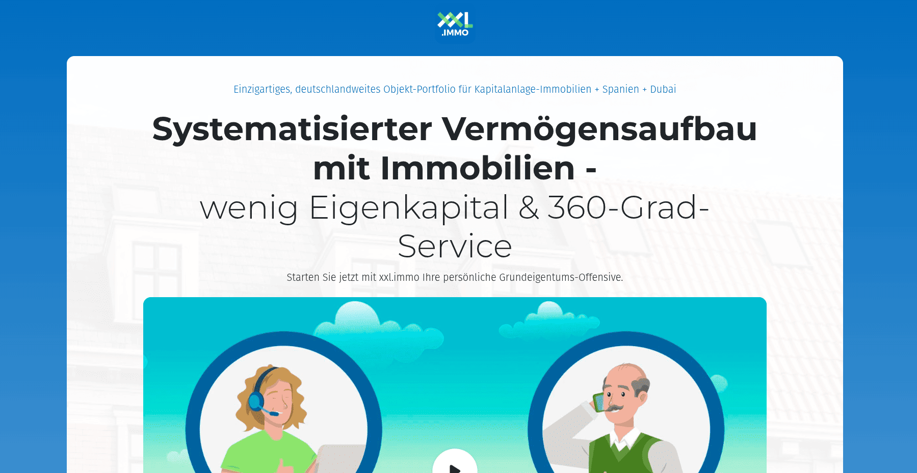Landing page for Meta ads