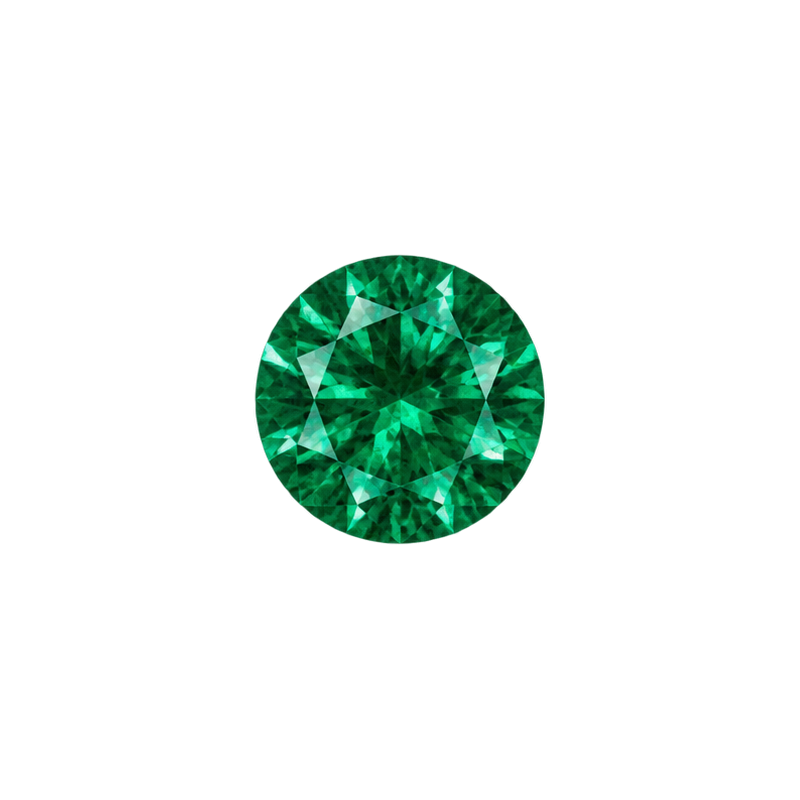 Calibrated Emerald gemstones