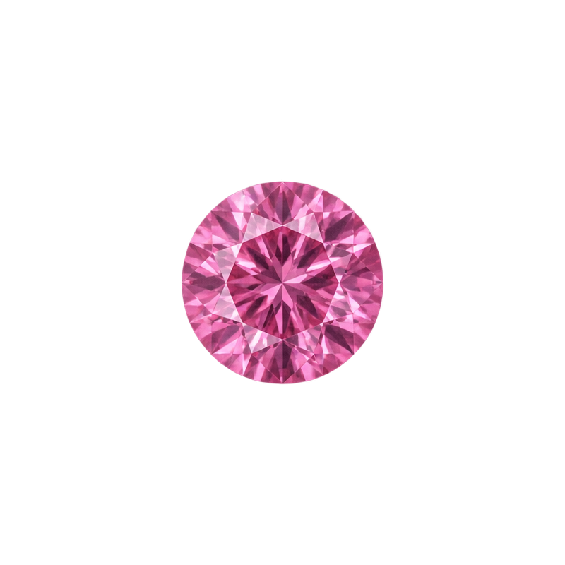 Pink colored gemstones collection