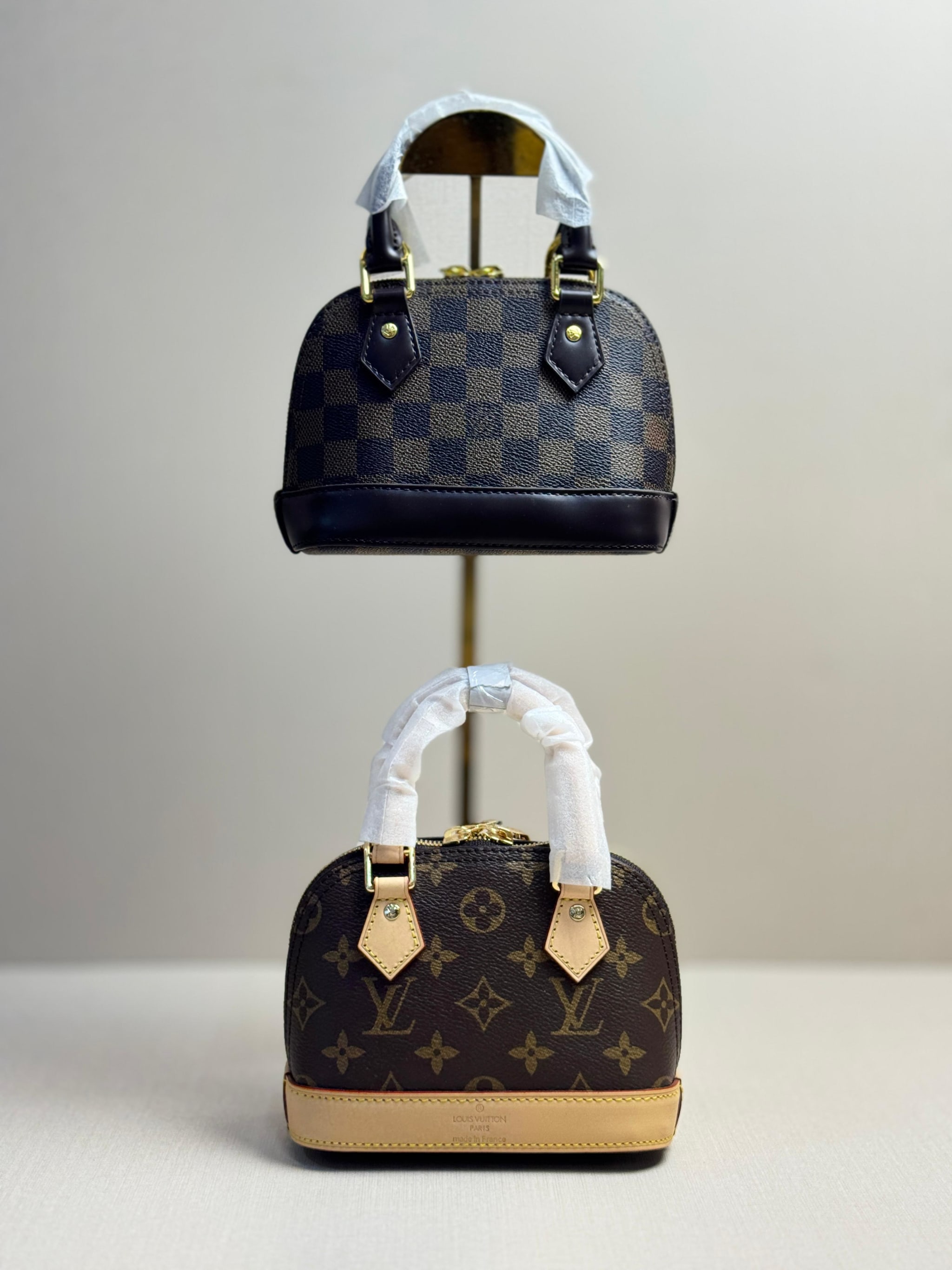 Louis Vuitton-Style Alma BB Mini Monogram Top-Handle Bag