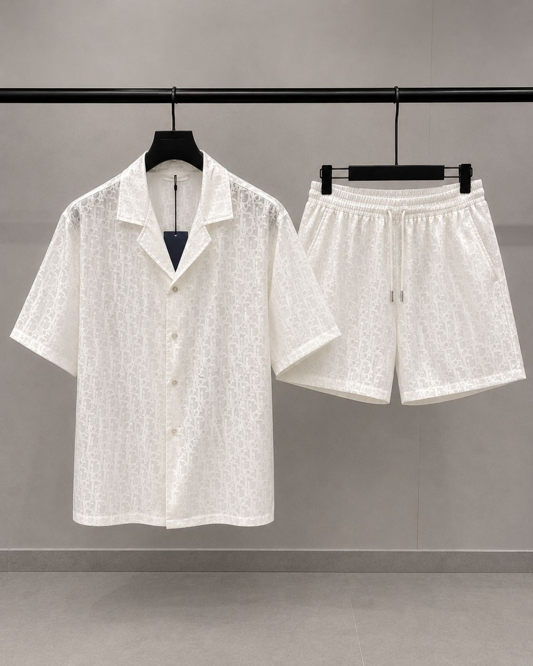 Dior Oblique Short-Sleeve Shirt & Shorts Set