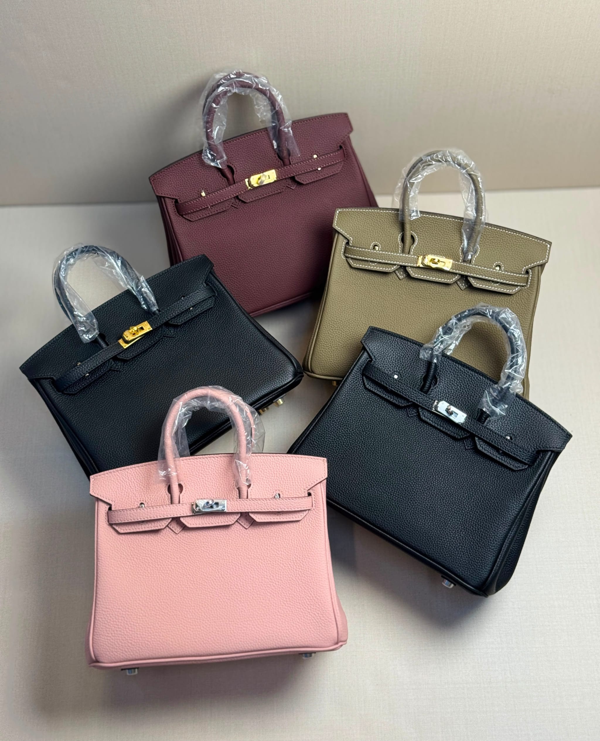 Hermès Birkin Leather Top-Handle Handbags
