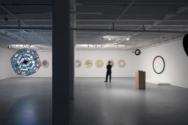  Installation view of 'Olafur Eliasson: Open' at The Geffen Contemporary at MOCA, Los Angeles, 2024 - The Geffen Contemporary at MOCA, Los Angeles, California - Photo: Zak Kelley