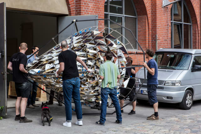 At Studio Olafur Eliasson, moving The shape of disappearing time, 2016 - Photo: Runa Maya Mørk Huber / Studio Olafur Eliasson 