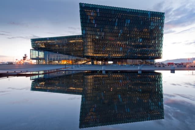 Façade for Harpa Reykjavik Concert Hall and Conference Centre - Photo: Nic Lehoux