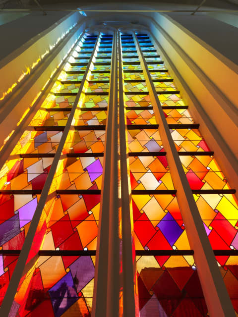 Fenster für bewegtes Licht, 2024. East windows of St. Nicholas’s Cathedral - Greifswald, Germany – 2024 - Photo: Jens Ziehe