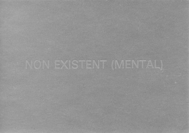 Invitation for Non Existent (Mental), Charlottenborg Castle, Copenhagen, 1993