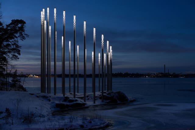 Long daylight pavilion