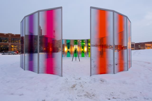 Panoramic awareness pavilion, 2013 - Des Moines Art Center, John and Mary Pappajohn Sculpture Park, Iowa, 2014 – 2013 - Photo: Rich Sanders