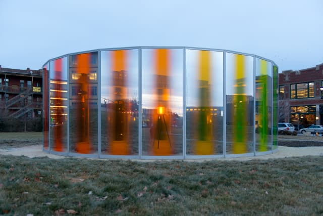 Panoramic awareness pavilion, 2013 - Des Moines Art Center, John and Mary Pappajohn Sculpture Park, Iowa, 2014 – 2013 - Photo: Rich Sanders