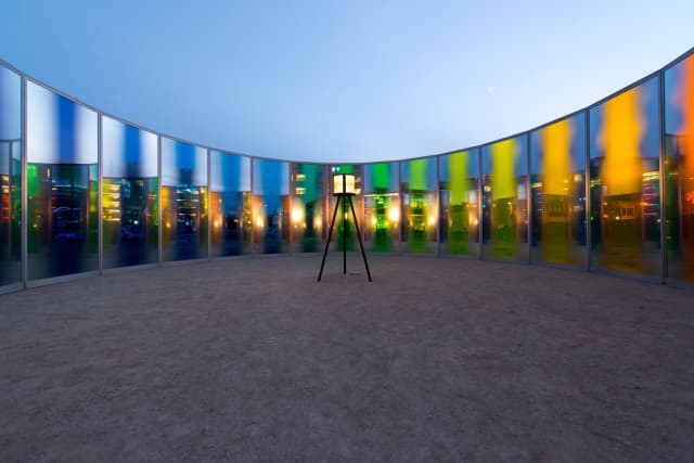 Panoramic awareness pavilion, 2013 - Des Moines Art Center, John and Mary Pappajohn Sculpture Park, Iowa, 2014 – 2013 - Photo: Rich Sanders