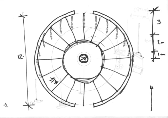 Sketch for Dagslyspavillon, 2007