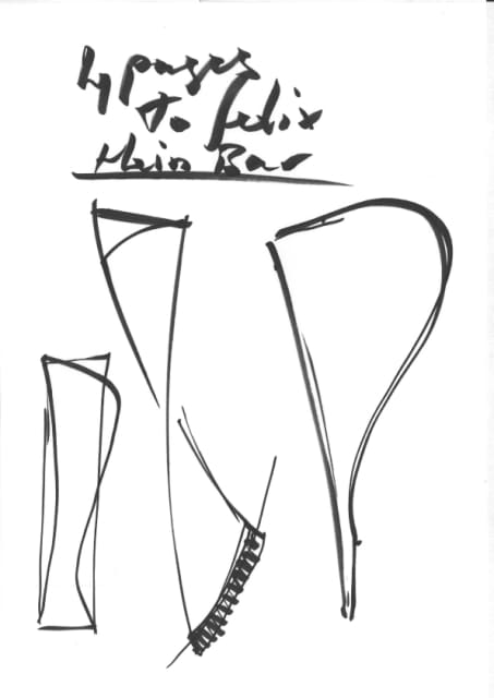 Sketch for National career lamp, 2007