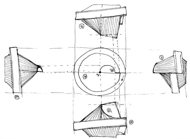 Sketch for Serpentine Gallery Pavilion