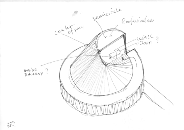 Sketch for Serpentine Gallery Pavilion