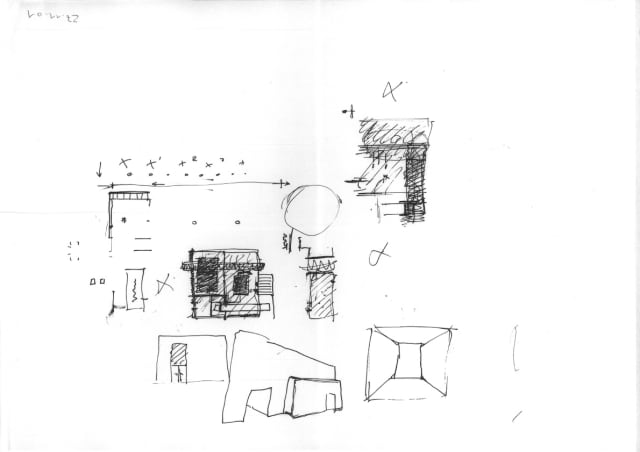 Sketch for the exhibition Chaque matin je me sens différent, chaque soir je me sens le même, 2002