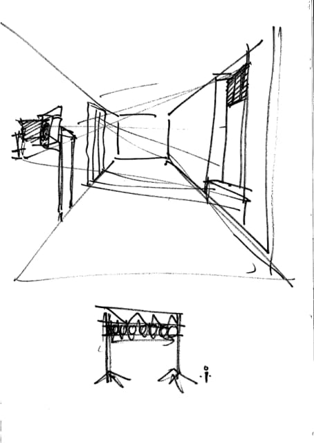 Sketch for the exhibition Olafur Eliasson: Innen Stadt Außen, 2010, Martin-Gropius-Bau, Berlin, 2010