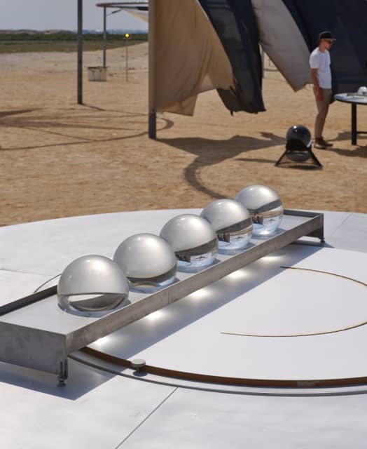 Solar drawing observatory (Large spheres) - Al Thakhira, Qatar – 2023 - Photo: Anders Sune Berg