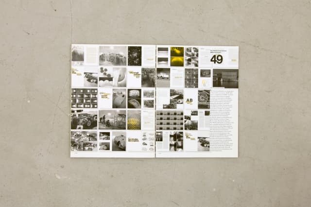 Spread from TYT (Take Your Time) Vol. 2: Printed Matter, edited by Studio Olafur Eliasson, Cologne 2009