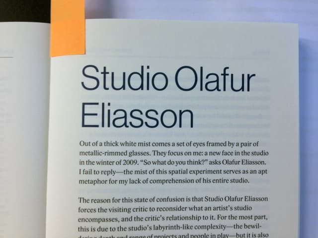 Studio Olafur Eliasson by Alex Coles, Studio Olafur Eliasson by Alex Coles, from the Transdisciplina