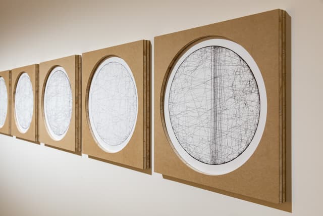 The seismographic testimony of distance (Auckland–Taipei no. 1 to no. 6), 2025 (Detail) - Taipei Fine Arts Museum, Taipei - Photo: Taipei Fine Arts Museum