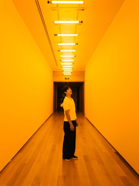 Yellow corridor - Auckland Art Gallery Toi o Tāmaki, Auckland, New Zealand – 2024 - Photo: David St George