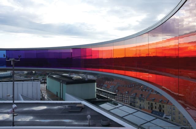 Your rainbow panorama, 2011 - ARoS Aarhus Kunstmuseum, Denmark, 2011 - Photo: Thilo Frank / Studio Olafur Eliasson 