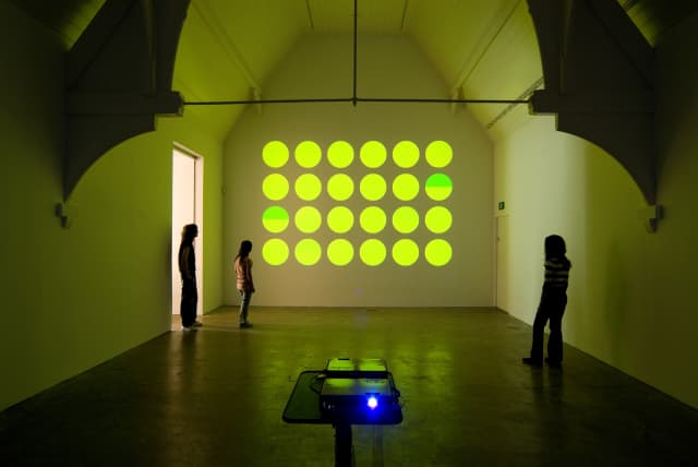 Your uncertainty of colour matching experiment, 2006 - Ikon Gallery, Birmingham, 2006 - Photo: Richard Short