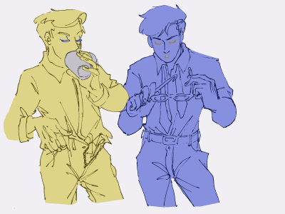 Janusi dhe Logani nga "Sanders Sides" duke u bërë gati për mëngjesin