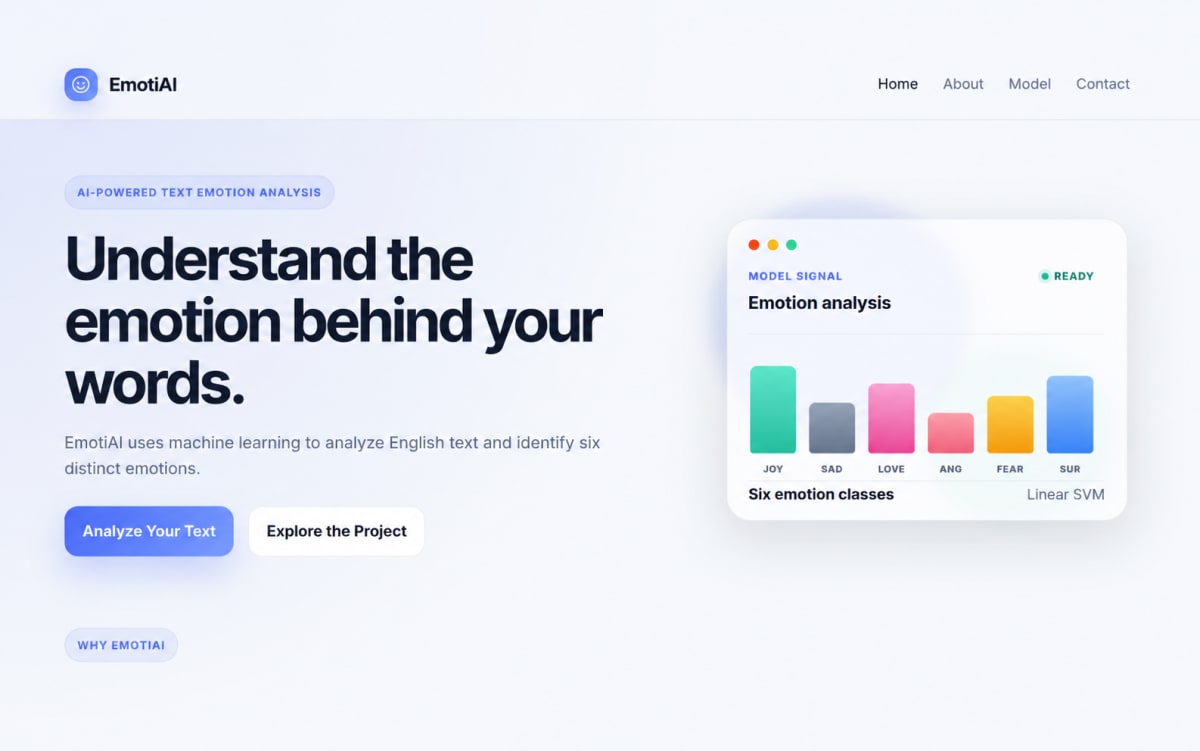EmotiAI – AI-Powered Text Emotion Detection thumbnail