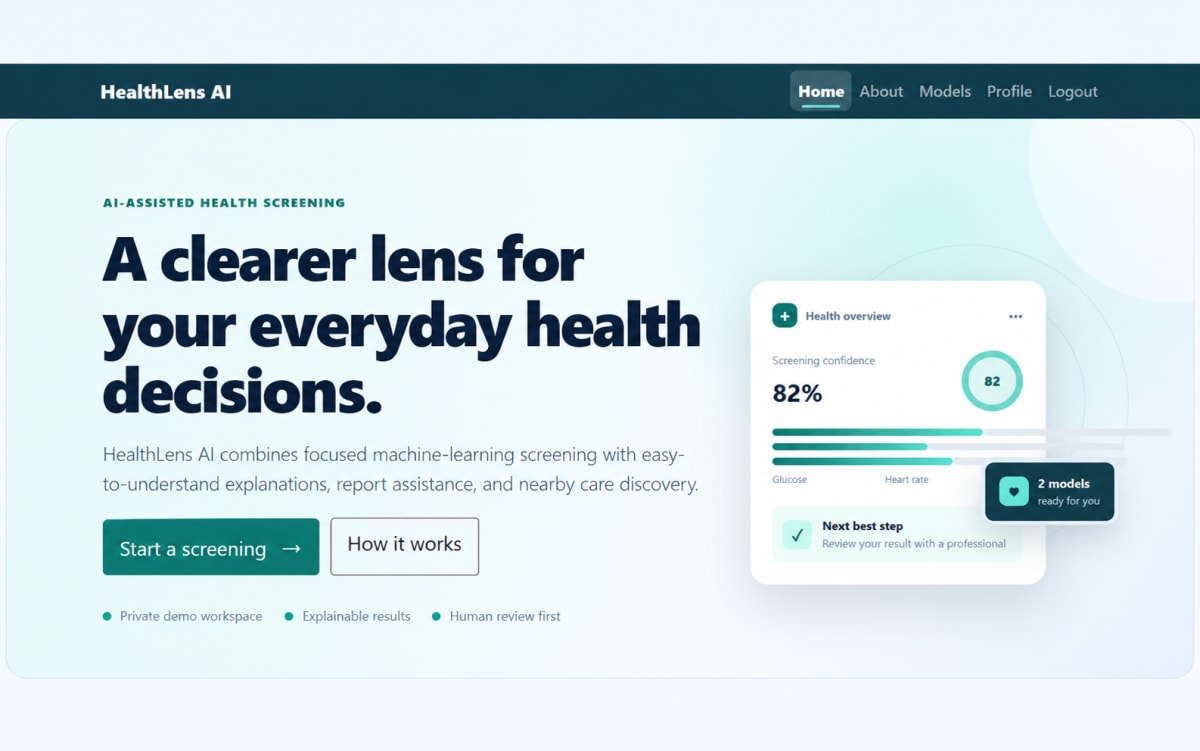 HealthLens AI | AI-Powered Health Risk Screening thumbnail