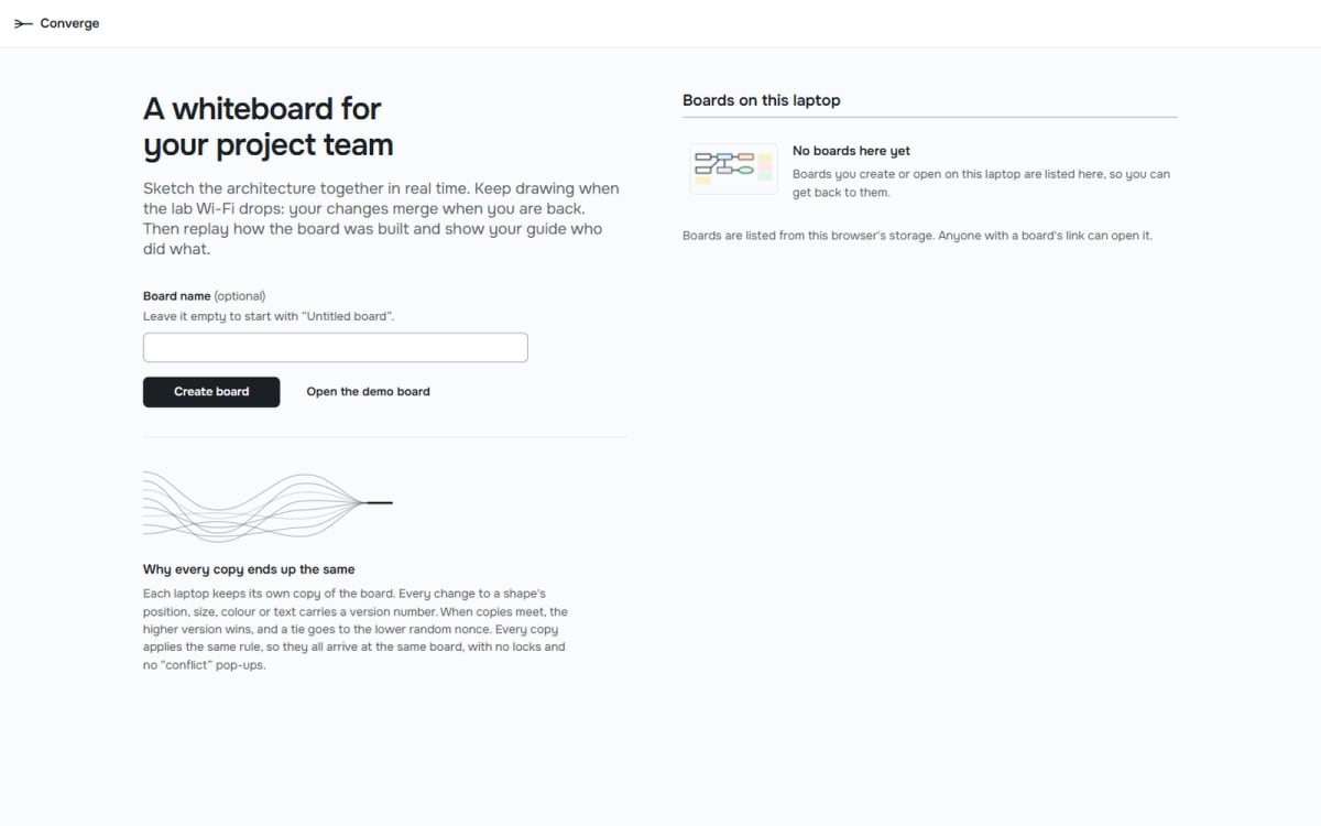 Converge – Real-Time Collaborative Whiteboard with Offline Synchronization thumbnail