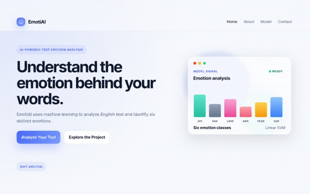 EmotiAI – AI-Powered Text Emotion Detection thumbnail