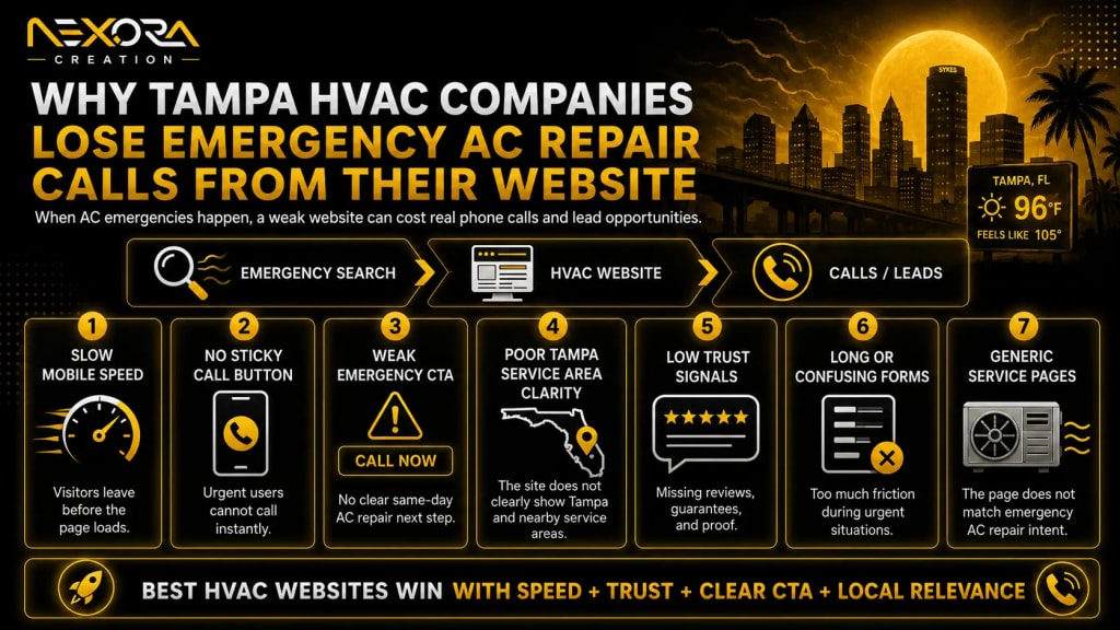 Why Tampa HVAC Companies Lose Emergency AC Repair Calls From Their Website@