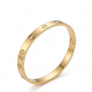 Cartier LOVE Bracelet, Classic Model, 4 Diamonds