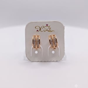 Gold plated earing